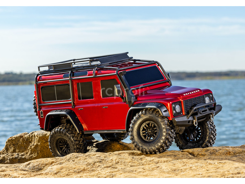 RC auto Traxxas TRX-4 Land Rover Defender 1:10 RTR, stříbrná