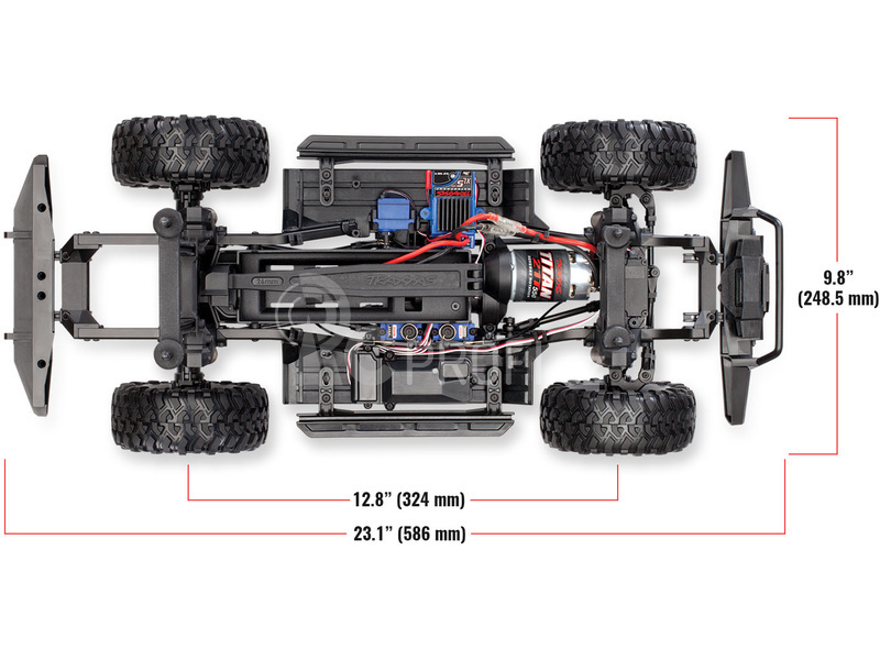 RC auto s navijákem Traxxas TRX-4 Land Rover Defender 1:10 TQi RTR, písková