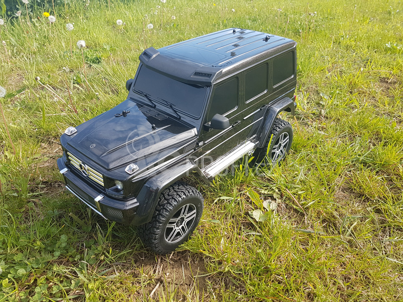 RC auto Traxxas TRX-4 Mercedes G500 1:10 s LED osvětlením TQi, modrá