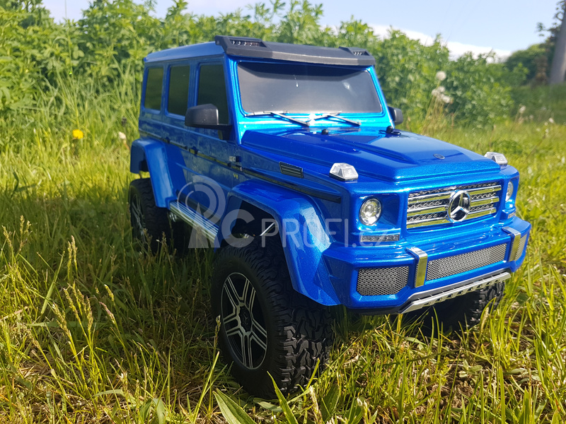 RC auto Traxxas TRX-4 Mercedes G500 1:10 s LED osvětlením TQi, modrá