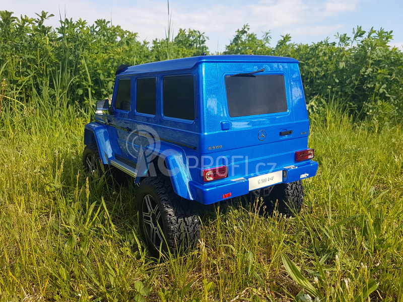 RC auto Traxxas TRX-4 Mercedes G500 1:10 s LED osvětlením TQi, modrá
