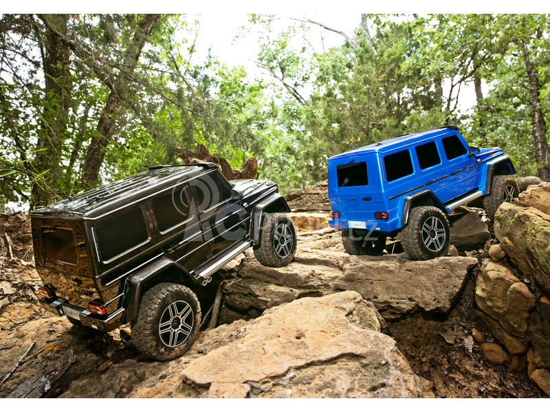 RC auto Traxxas TRX-4 Mercedes G500 1:10 s LED osvětlením TQi, modrá