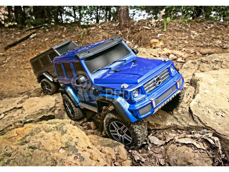 RC auto Traxxas TRX-4 Mercedes G500 1:10 s LED osvětlením TQi, modrá