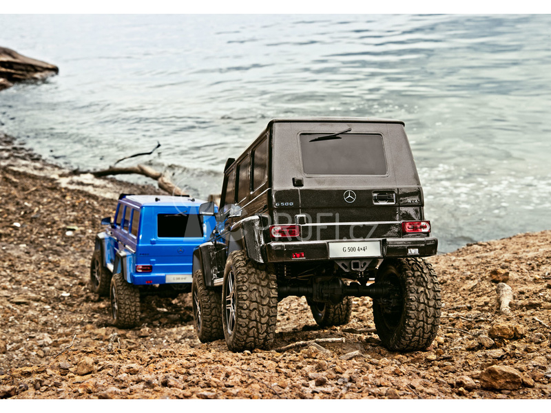 RC auto Traxxas TRX-4 Mercedes G500 1:10 s LED osvětlením TQi, modrá