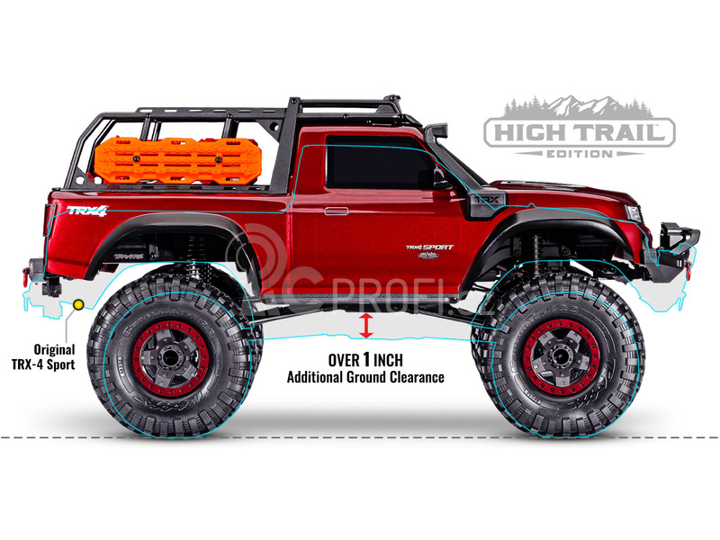 RC auto Traxxas TRX-4 Sport High Trail Edition 1:10 RTR, červená