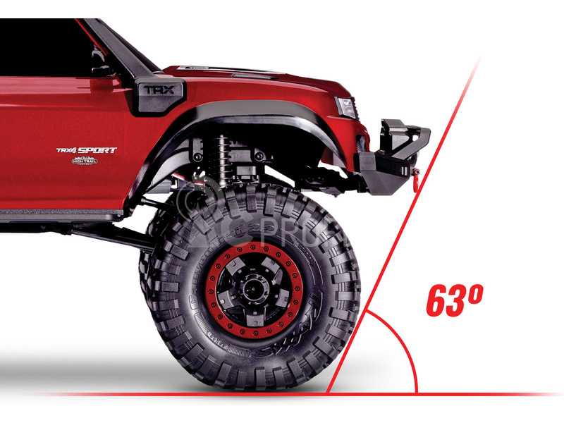 RC auto Traxxas TRX-4 Sport High Trail Edition 1:10 RTR, červená