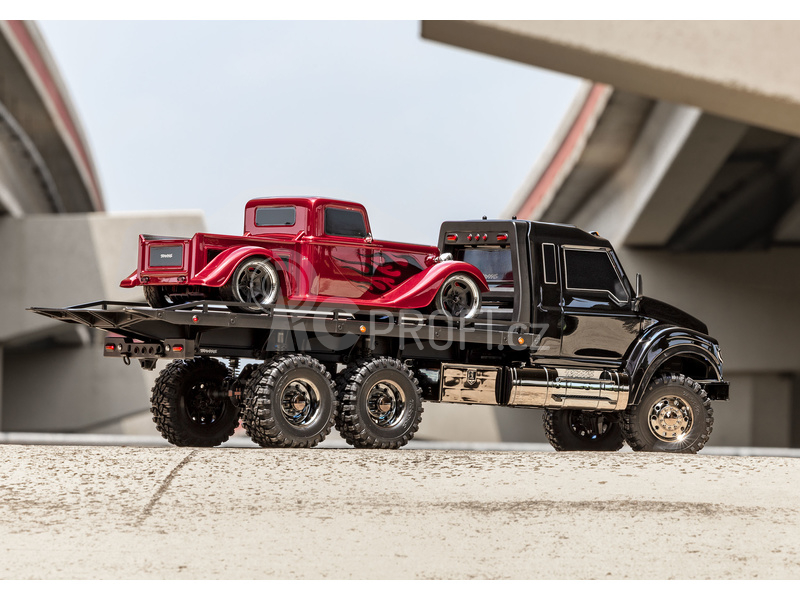 RC auto s navijákem Traxxas TRX-6 Ultimate RC Hauler 6x6 1:10 RTR, černá