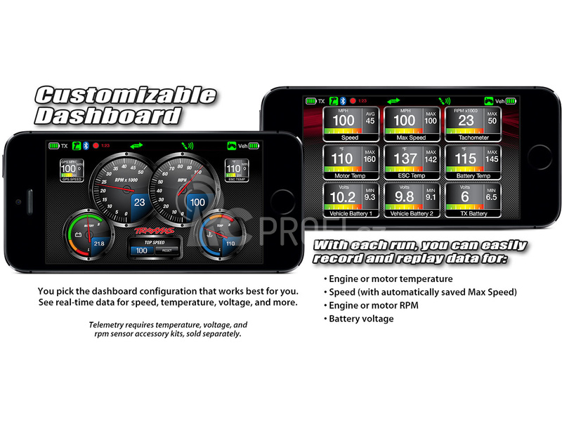 Traxxas vysílač TQi 2 kan. BlueTooth Ready