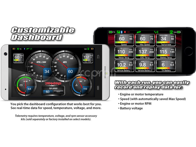 Traxxas vysílač TQi 4 kan. BlueTooth Ready