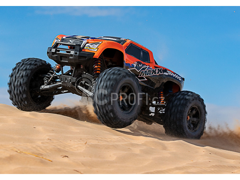 RC auto Traxxas X-Maxx 8S 1:5 4WD TQi, oranžová