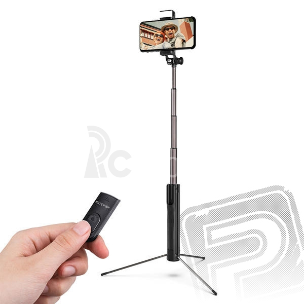 Třínohá selfie tyč s externím přisvětlením (BW-BS8)