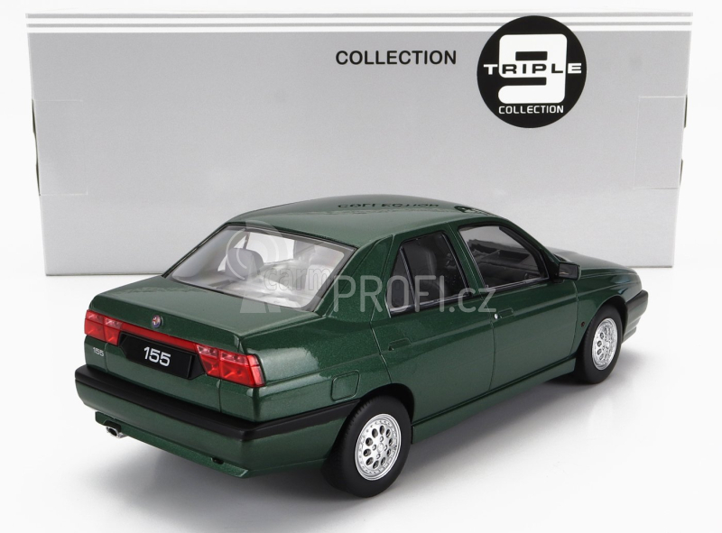 Triple9 Alfa romeo 155 1996 Black Interior 1:18 Green Met