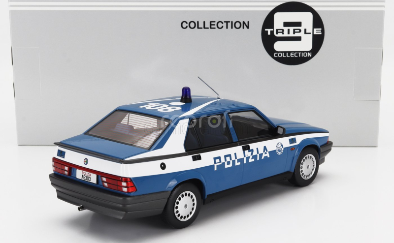 Triple9 Alfa romeo 75 Polizia - Police - 1988 1:18 Modrá Bílá