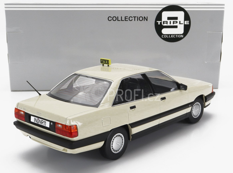 Triple9 Audi 100 (c3) Taxi 1989 1:18 Beige