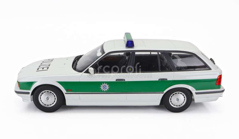 Triple9 BMW 5-series Touring (e34) Sw Station Wagon Polizei 1996 1:18 Bílá Zelená