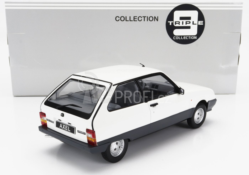 Triple9 Citroen Axel 12 Trs 1990 1:18 Bílá Šedá