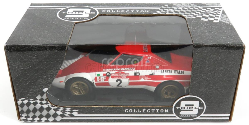 Triple9 Lancia Stratos Hf N 2 Winner Rally Sanremo 1974 S.munari - M.mannucci 1:18 Červená Bílá
