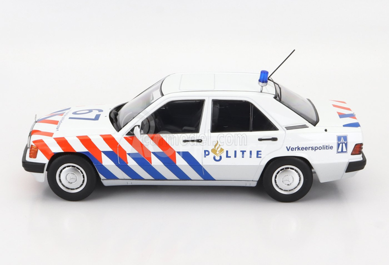 Triple9 Mercedes benz 190e (w201) N 67 Police Dutch 1993 1:18 Bílá Modrá Červená