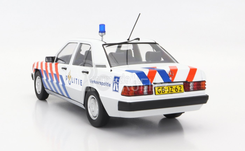 Triple9 Mercedes benz 190e (w201) N 67 Police Dutch 1993 1:18 Bílá Modrá Červená