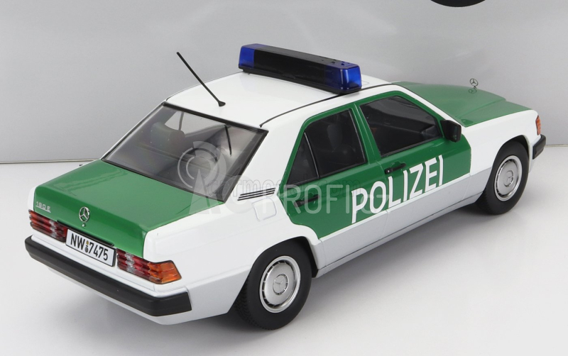 Triple9 Mercedes benz 190e (w201) Polizei Germany 1993 1:18 Bílá Zelená
