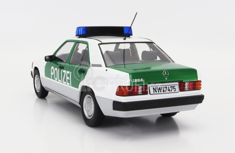 Triple9 Mercedes benz 190e (w201) Polizei Germany 1993 1:18 Bílá Zelená