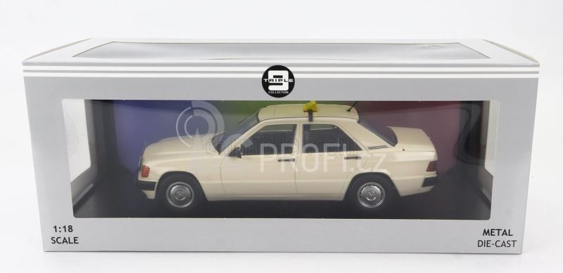 Triple9 Mercedes benz 190e (w201) Taxi Germany 1993 1:18 Cream