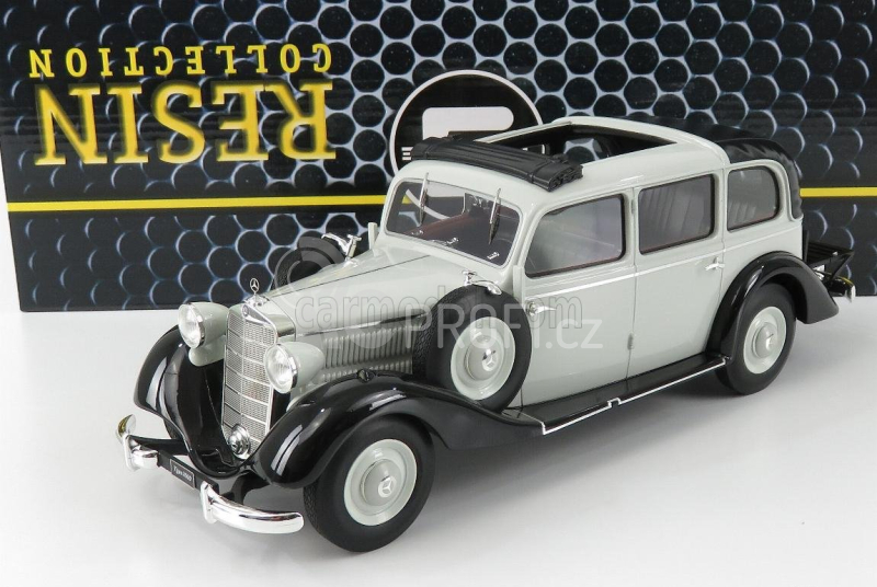 Triple9 Mercedes benz 260d Pullman Landaulet Open Roof 1936 1:18 Šedá Černá