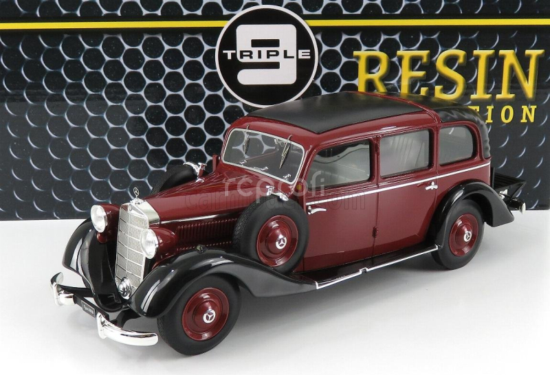 Triple9 Mercedes benz 260d Pullman Landaulet Semiconvertible Closed 1936 1:18 Burgundská Černá