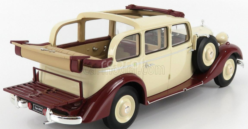Triple9 Mercedes benz 260d Pullman Landaulet Semiconvertible Open 1936 1:18 Bílá Červená