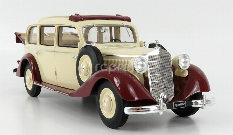 Triple9 Mercedes benz 260d Pullman Landaulet Semiconvertible Open 1936 1:18 Bílá Červená