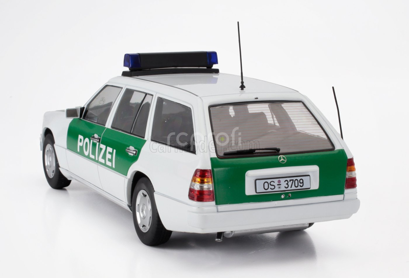 Triple9 Mercedes benz E-class (s124) T-model Sw Station Wagon Polizei 1995 1:18 Bílá Zelená