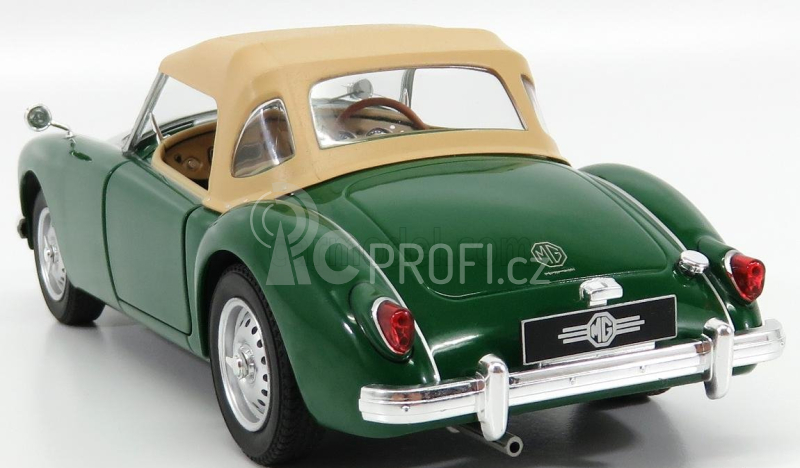 Triple9 MG Mga Mki Twin Cam Spider Soft-top Closed 1959 1:18 Zelený Krém