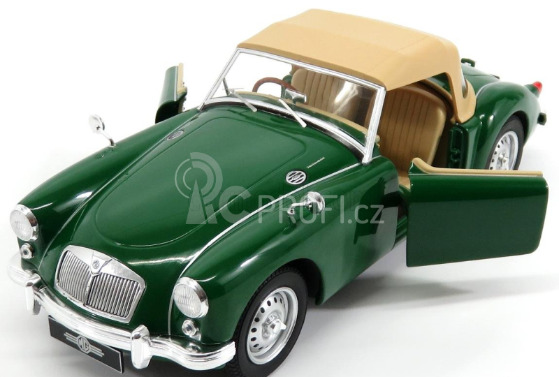 Triple9 MG Mga Mki Twin Cam Spider Soft-top Closed 1959 1:18 Zelený Krém