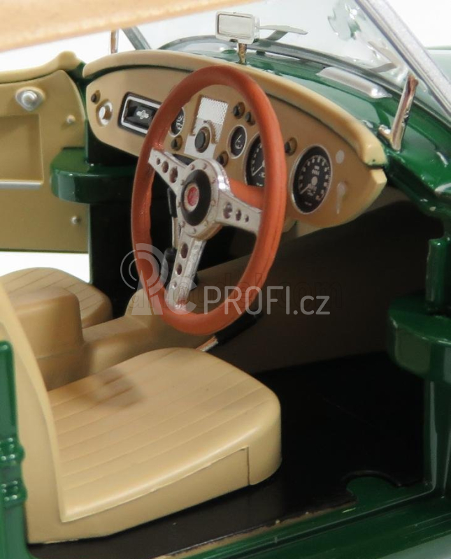Triple9 MG Mga Mki Twin Cam Spider Soft-top Closed 1959 1:18 Zelený Krém