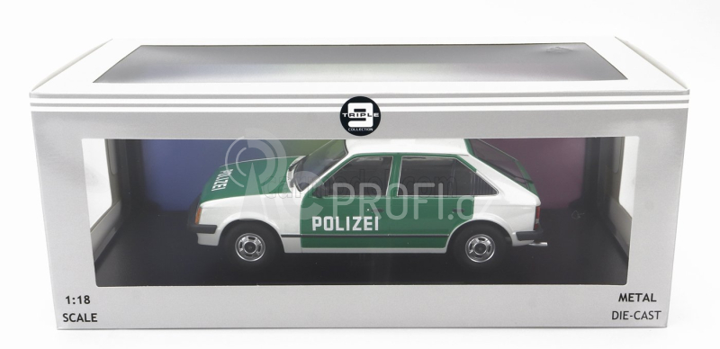 Triple9 Opel Kadett D Polizei Police 1984 1:18 Bílá Zelená
