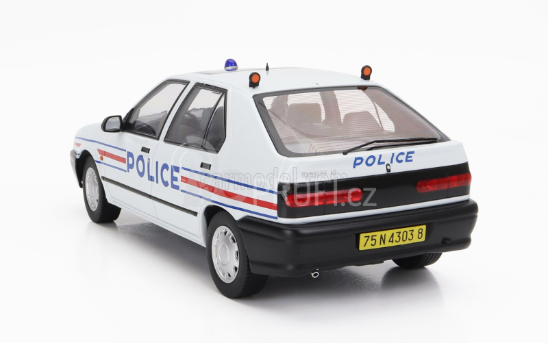 Triple9 Renault R19 France Police 1994 1:18 Bílá Červená Modrá