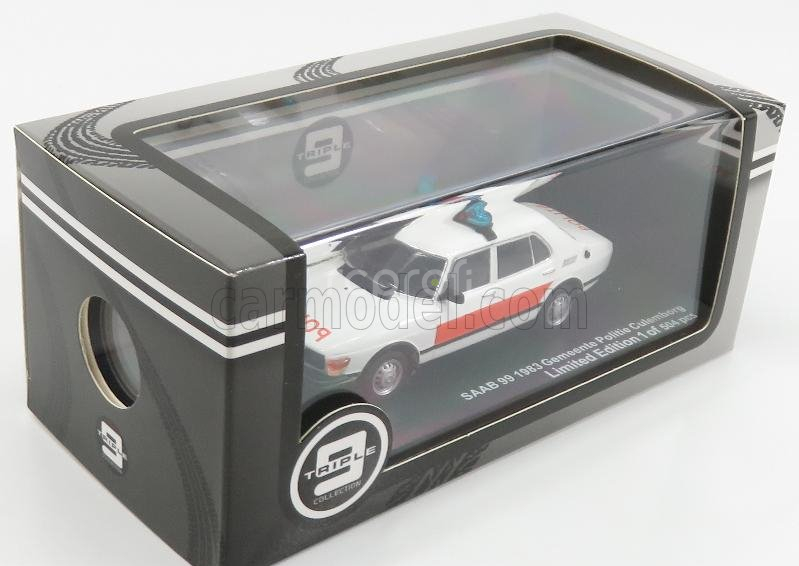 Triple9 Saab 99 Gemeente Politie Culemborg Police 1983 1:43 Bílá Oranžová