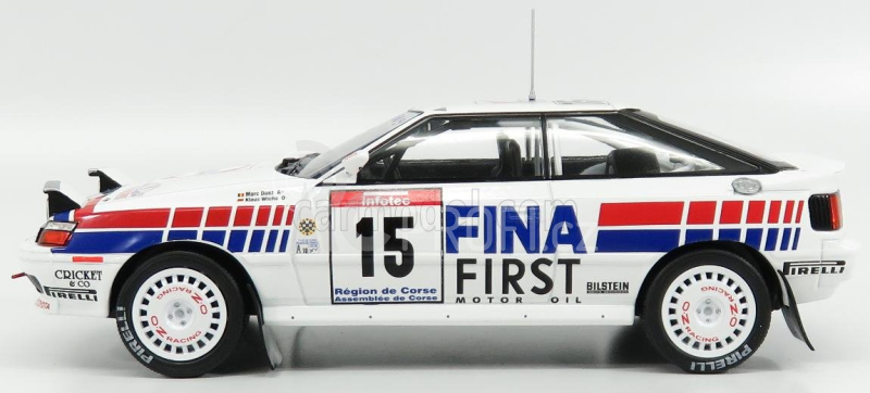 Triple9 Toyota Celica Gt-4 St165 Fina N 15 Rally Tour De Corse 1991 M.duez - K.wicha 1:18 Bílá