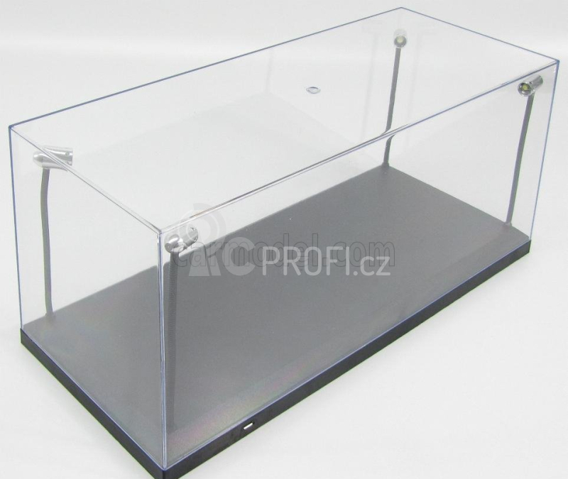 Triple9 Vetrina display box Lungh.lenght Cm 35.5 X Largh.width Cm 15.7 X Alt.height Cm 15.8 (altezza Interna Cm 13.5) - Luci Funzionanti Led 1:18 Plastový Displej