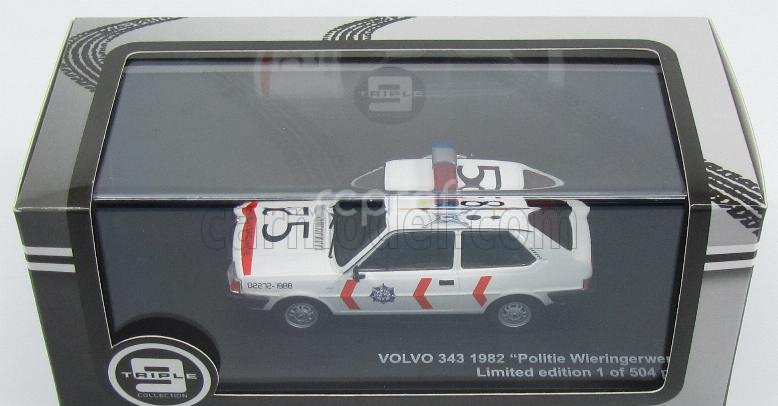 Triple9 Volvo 343 Politie Wieringerwerf Police 1982 1:43 Bílá Oranžová