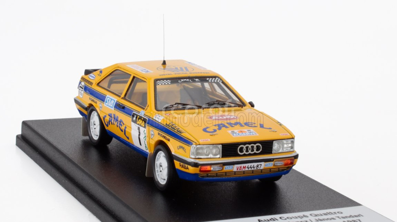 Trofeu Audi Quattro Coupe N 1 2nd Rally Algarve 1987 Attila Ferjancz - Janos Tandati 1:43 Žlutá