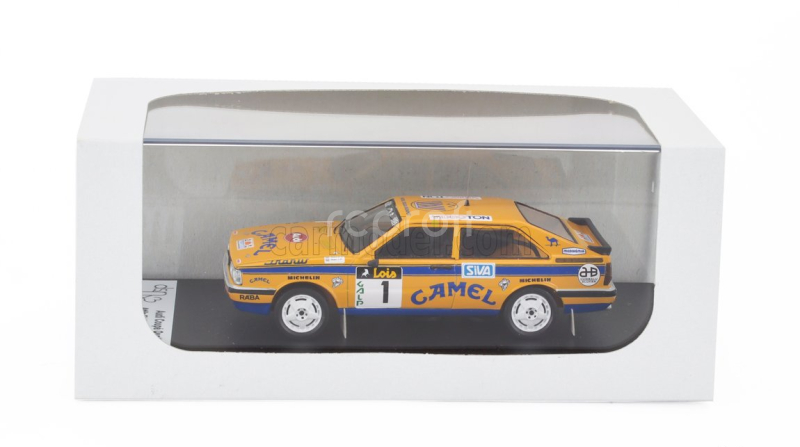 Trofeu Audi Quattro Coupe N 1 2nd Rally Algarve 1987 Attila Ferjancz - Janos Tandati 1:43 Žlutá