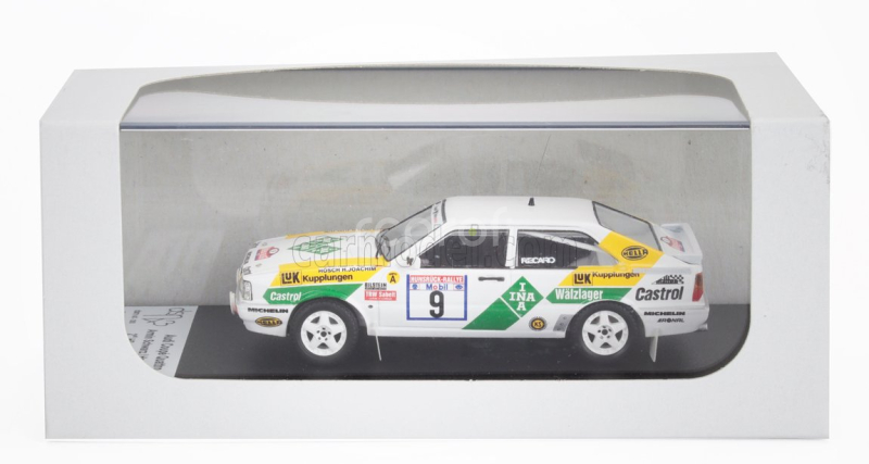 Trofeu Audi Quattro Coupe N 9 2nd Rally Hunsruck 1987 Armin Schwarz - Hans Joachim Hosch 1:43 Bílá Žlutá Zelená