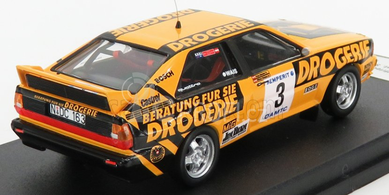 Trofeu Audi Quattro Drogerie N 3 Rally International Semperit 1983 W.wiedner - F.zehetner 1:43 Žlutá Černá
