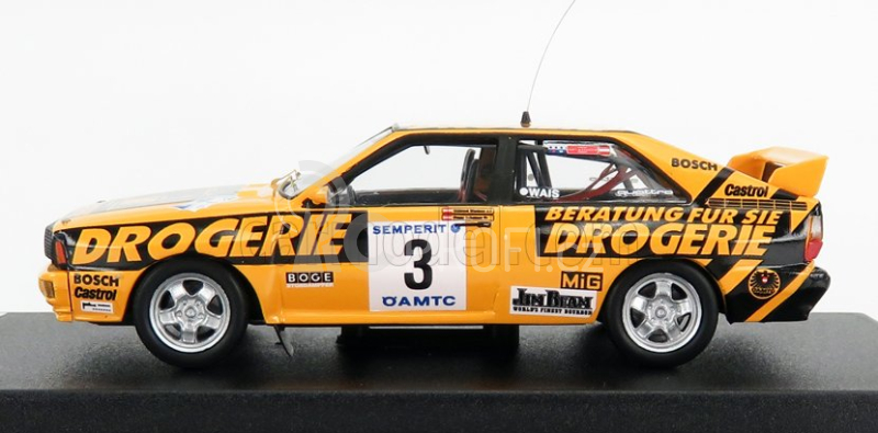 Trofeu Audi Quattro Drogerie N 3 Rally International Semperit 1983 W.wiedner - F.zehetner 1:43 Žlutá Černá