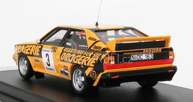 Trofeu Audi Quattro Drogerie N 3 Rally International Semperit 1983 W.wiedner - F.zehetner 1:43 Žlutá Černá