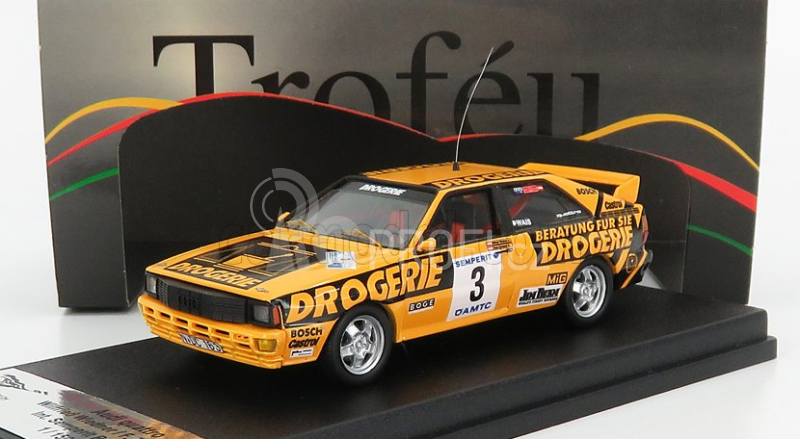 Trofeu Audi Quattro Drogerie N 3 Rally International Semperit 1983 W.wiedner - F.zehetner 1:43 Žlutá Černá