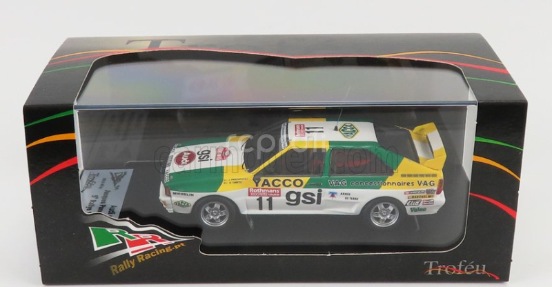 Trofeu Audi Quattro N 11 Rally 1000 Pistes 1983 J.panciatici - A.tabet 1:43 Bílá Zelená Žlutá