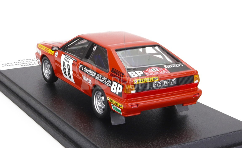 Trofeu Audi Quattro (night Version) N 68 Rally Montecarlo 1982 Guy Chasseuil - Christian Baron 1:43 Red