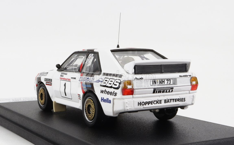 Trofeu Audi Quattro Sport N 1 Rally Manx 1984 H.mikkola - A.hertz 1:43 Bílá
